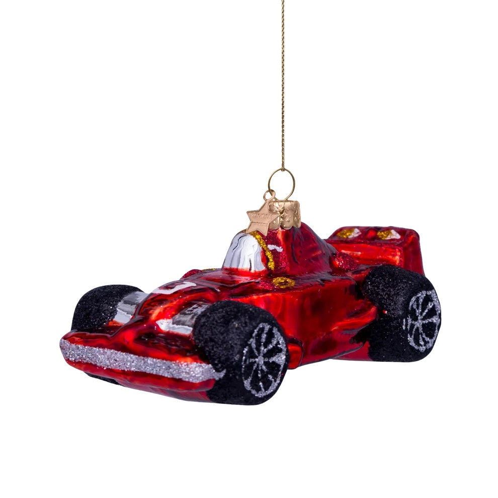 Christmas Ornament Racing Car Red - Vondels