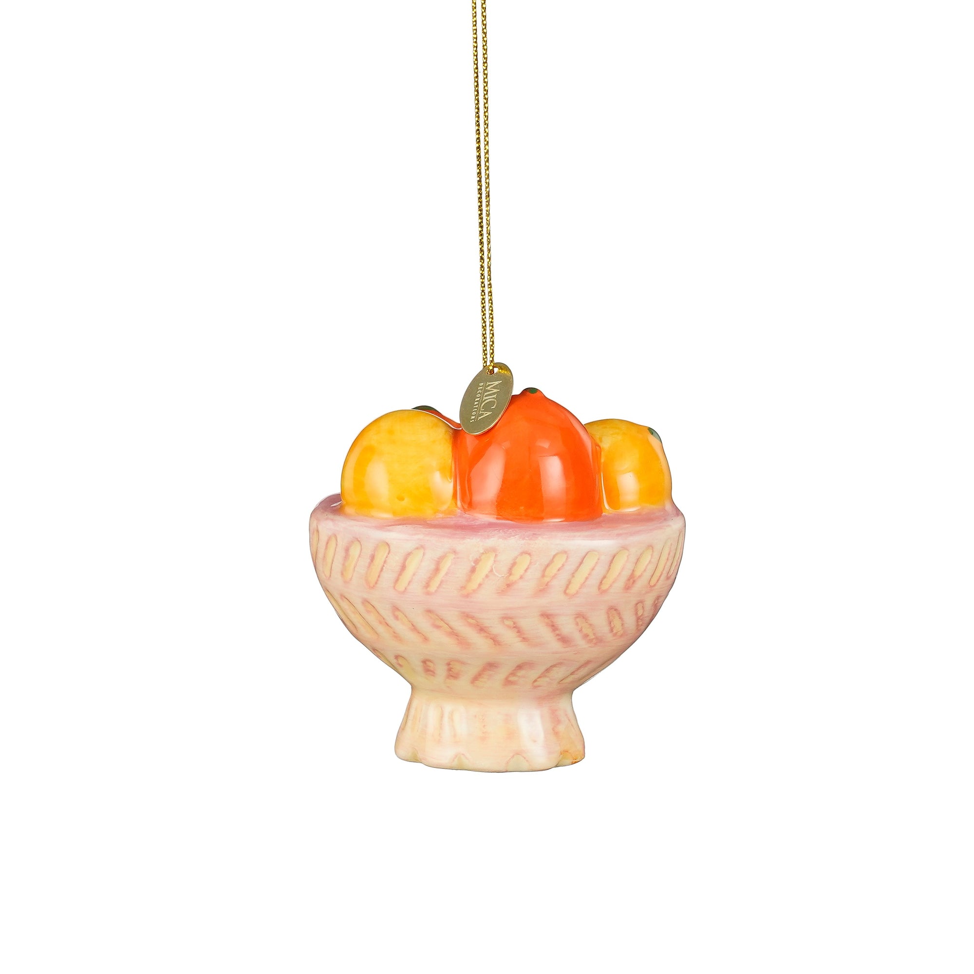 Kerst Ornament Fruitmand Dolomiet – Mica