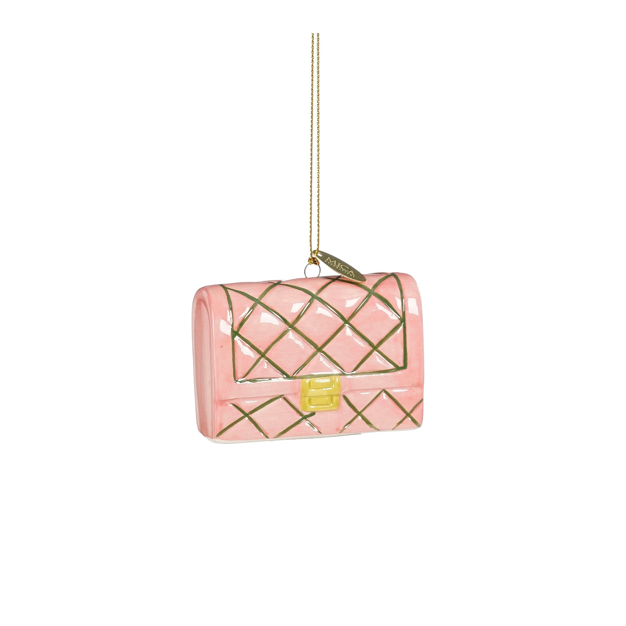 Kerst Ornament Handtas Roze Dolomiet – Mica