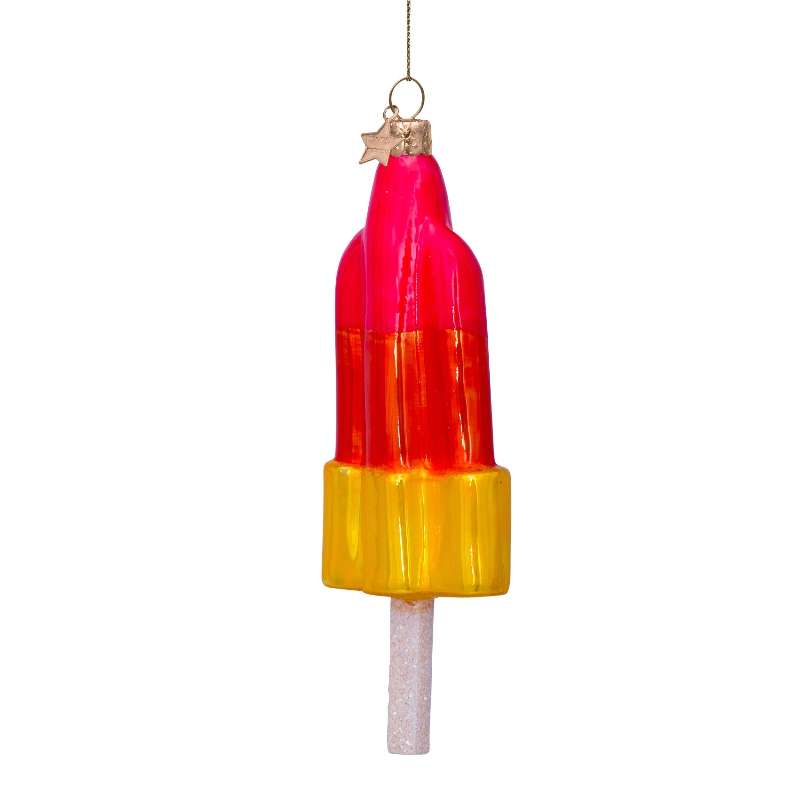 Christmas Ornament Rocket Ice Cream - Vondels