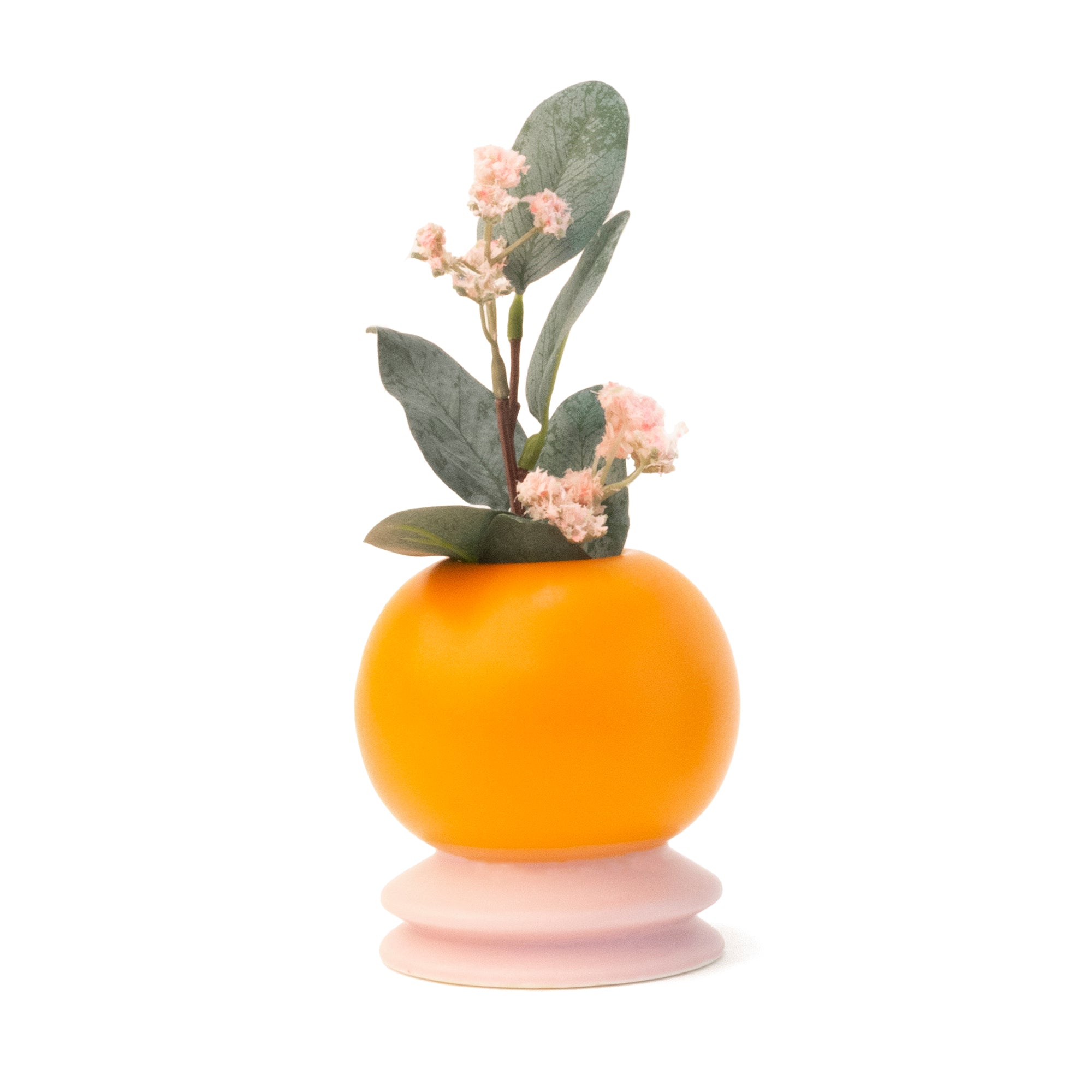 Vase Round Orange Pink - Helio Ferretti 