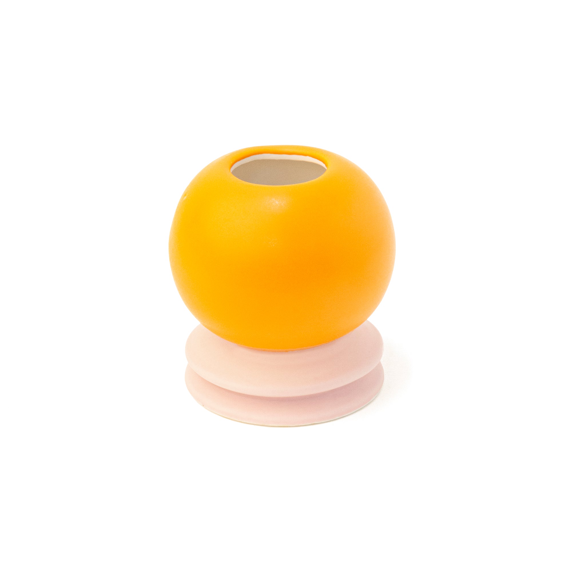 Vase Round Orange Pink - Helio Ferretti 