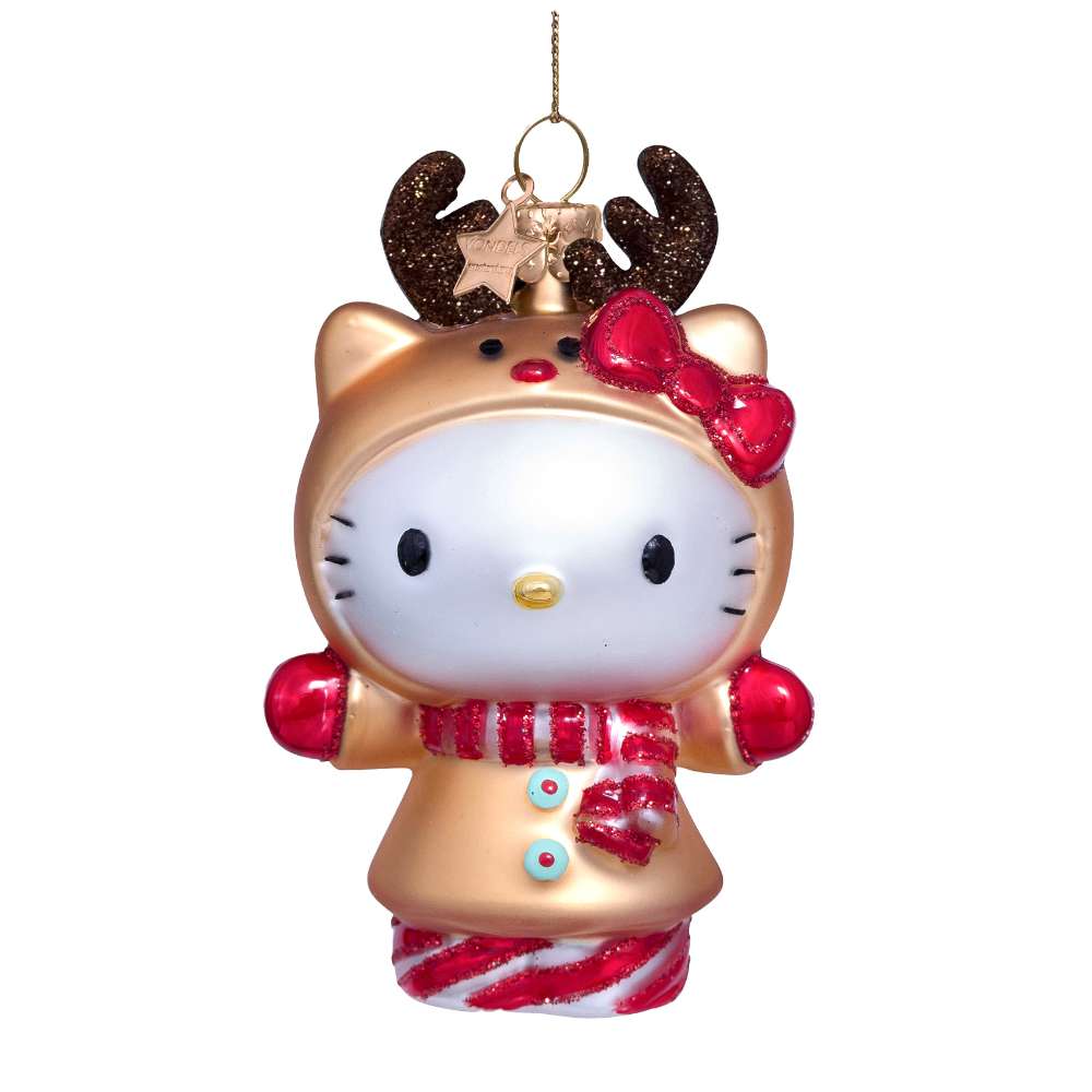 Christmas Ornament Hello Kitty Reindeer - Vondels