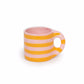 Mug Orange Pink Stripes - Helio Ferretti 