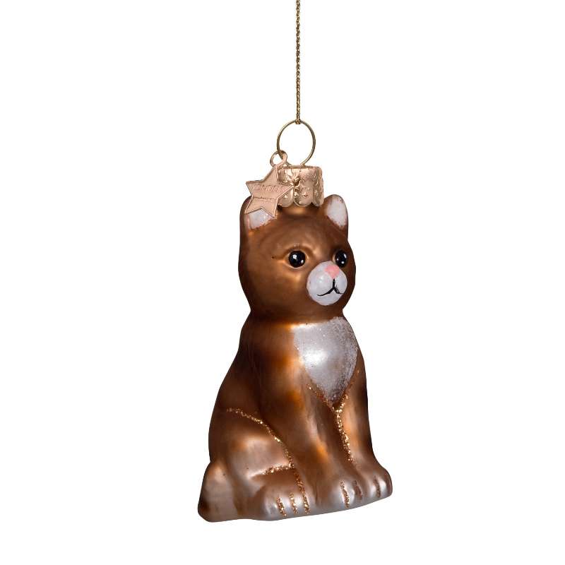 Christmas Ornament Cat Red - Vondels