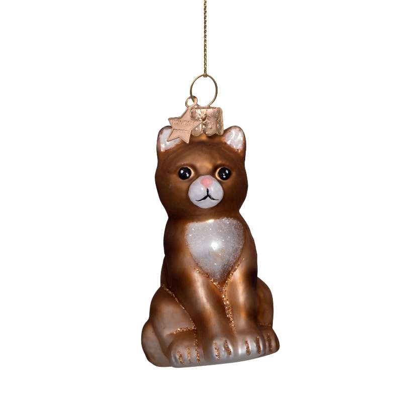 Christmas Ornament Cat Red - Vondels