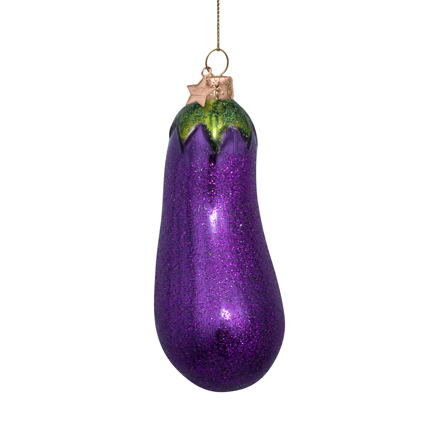 Kerst Ornament Aubergine - Vondels