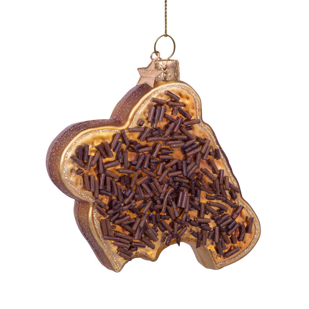 Kerst Ornament Broodje Hagelslag - Vondels