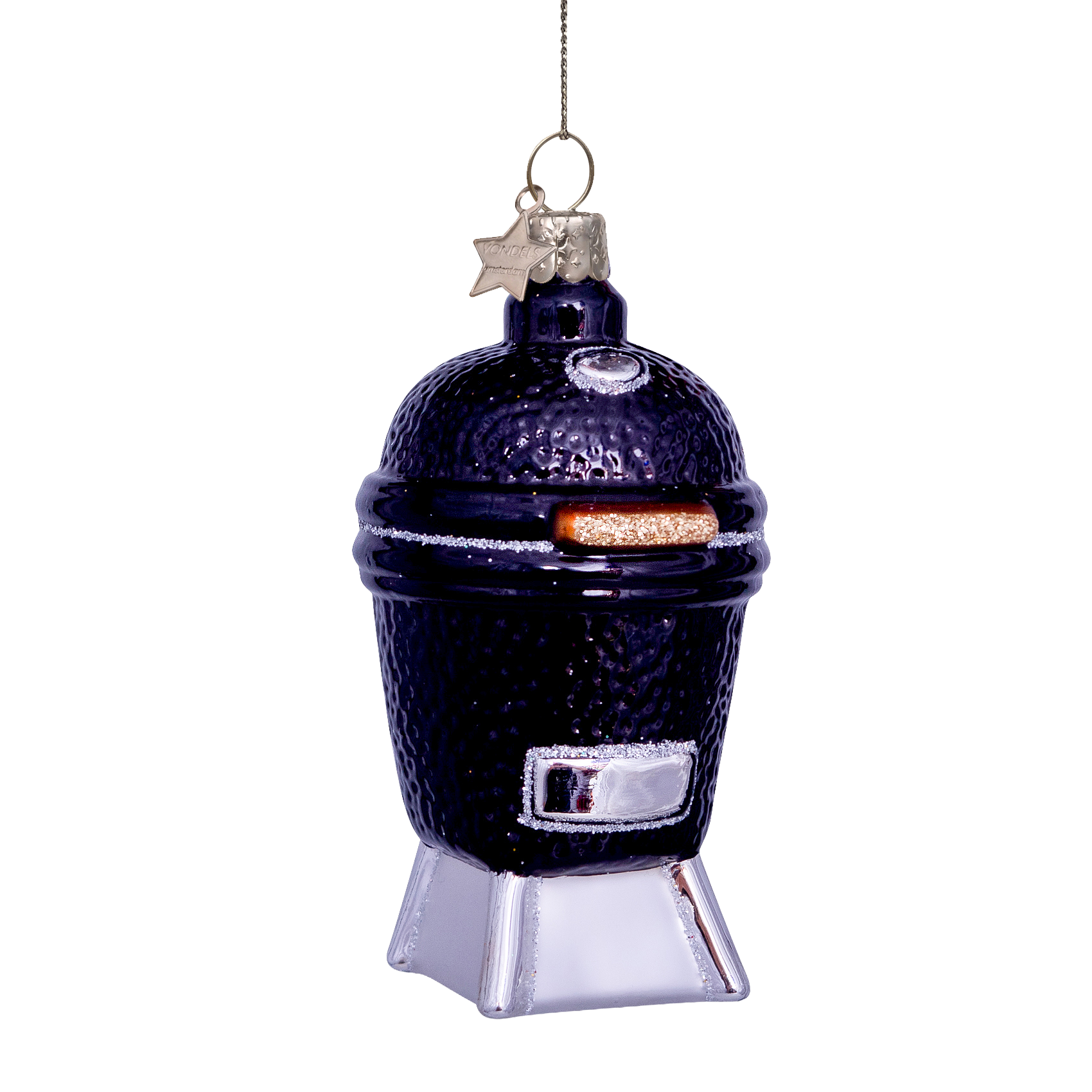 Kerst Ornament Kamado BBQ Zwart - Vondels