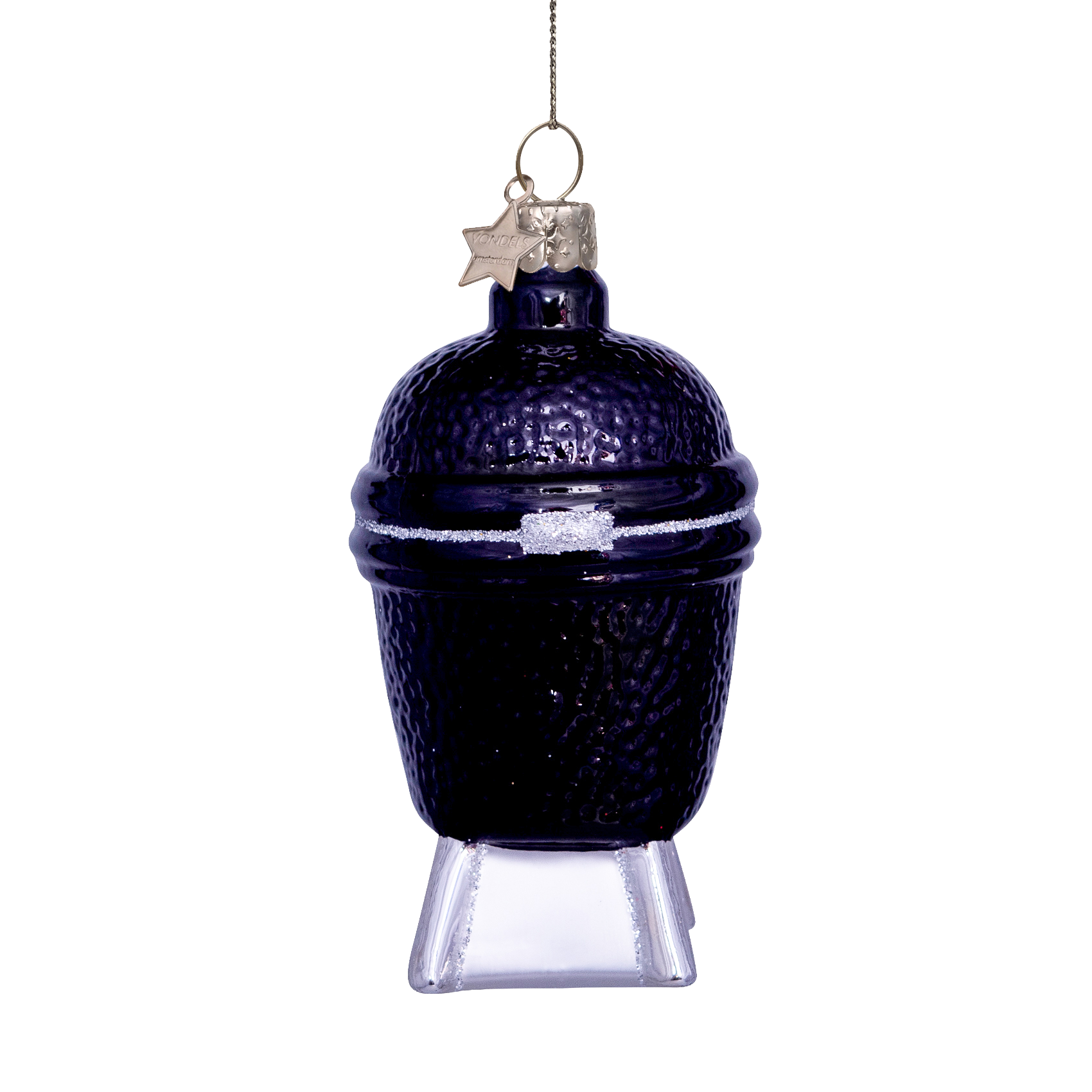 Kerst Ornament Kamado BBQ Zwart - Vondels
