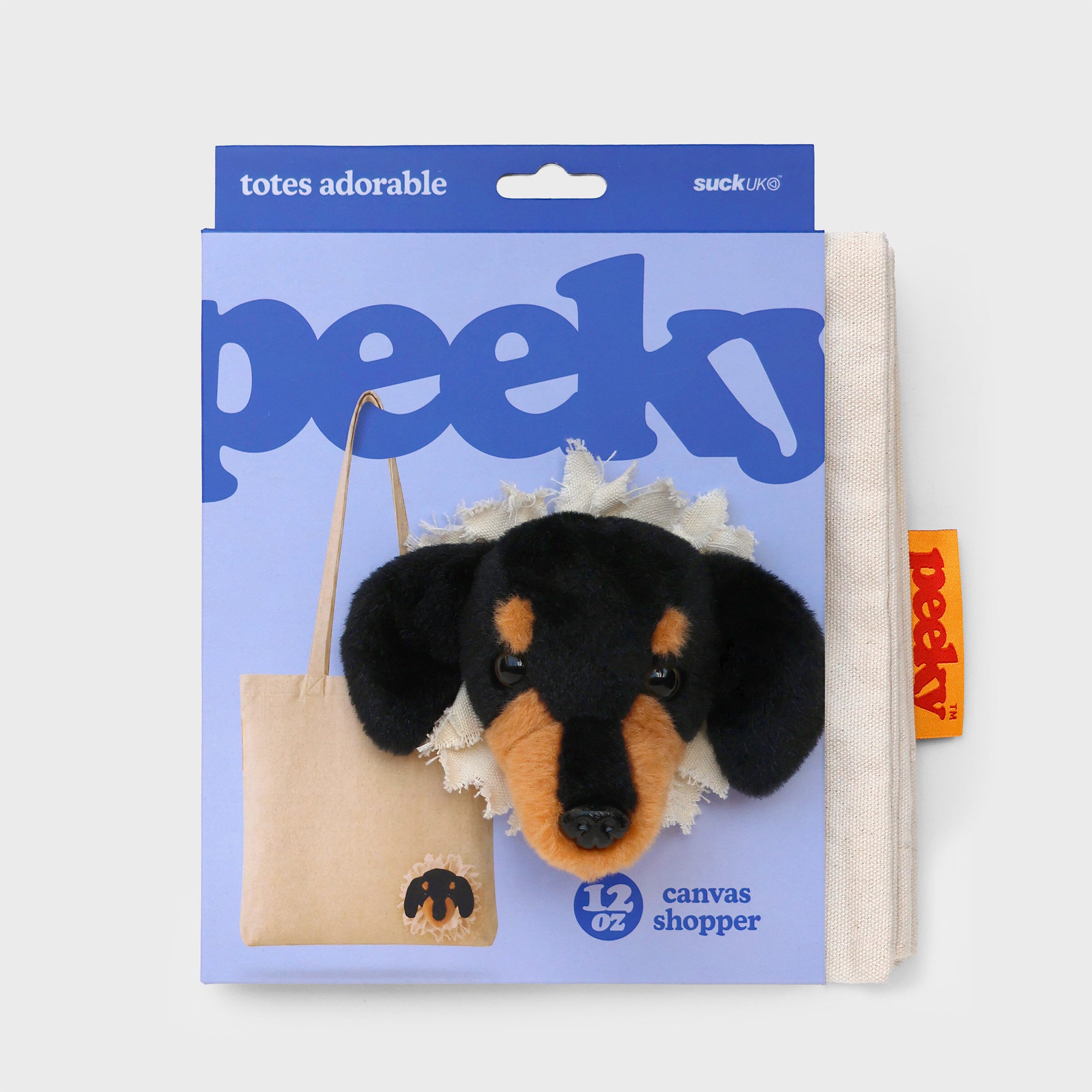Canvas Tote Bag Peeky Hond - Suck UK