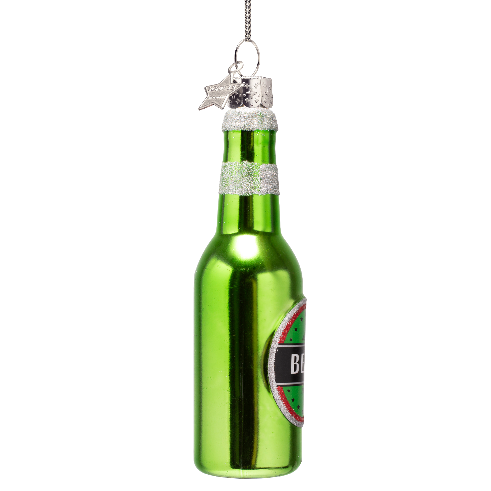 Kerst Ornament Bierfles Groen - Vondels