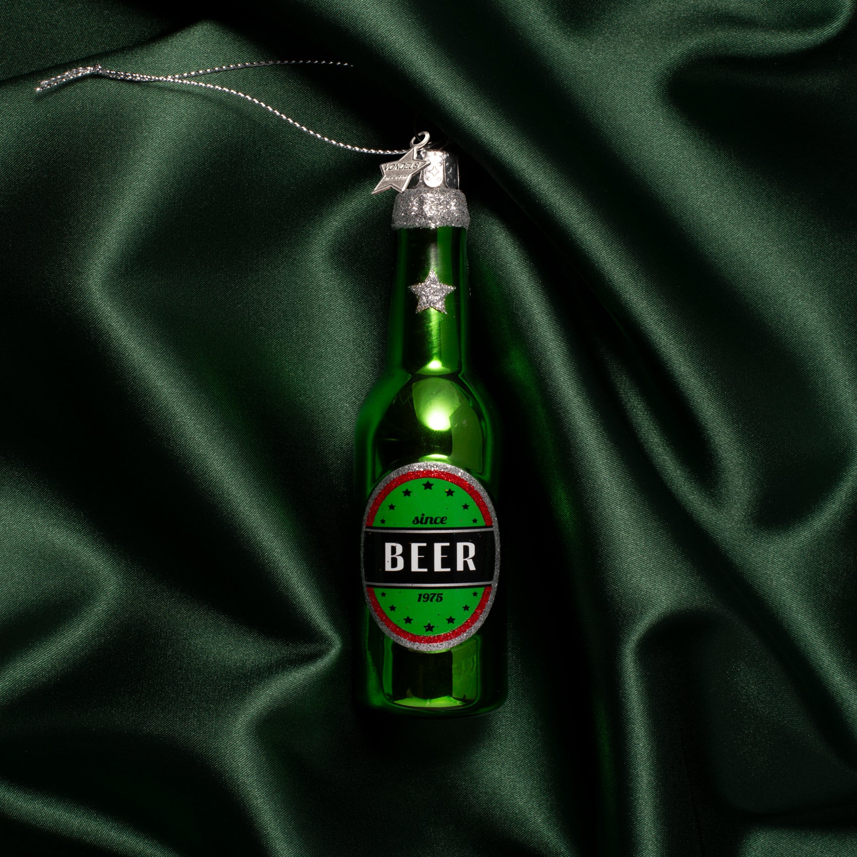 Kerst Ornament Bierfles Groen - Vondels