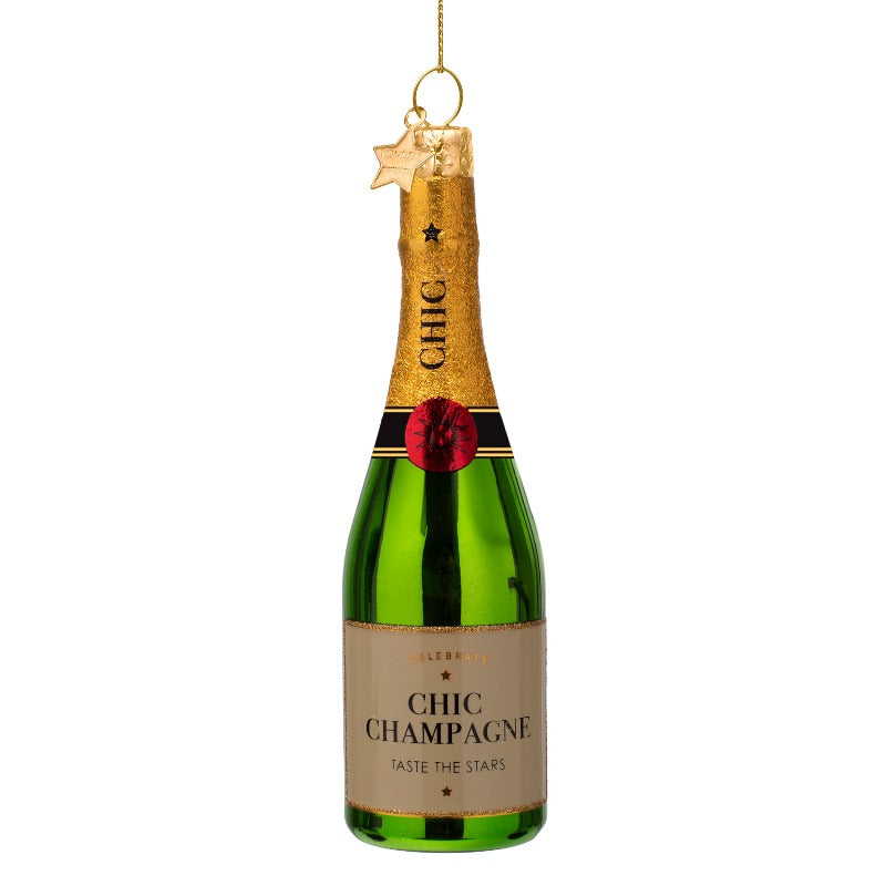 Kerst Ornament Champagne Fles – Vondels