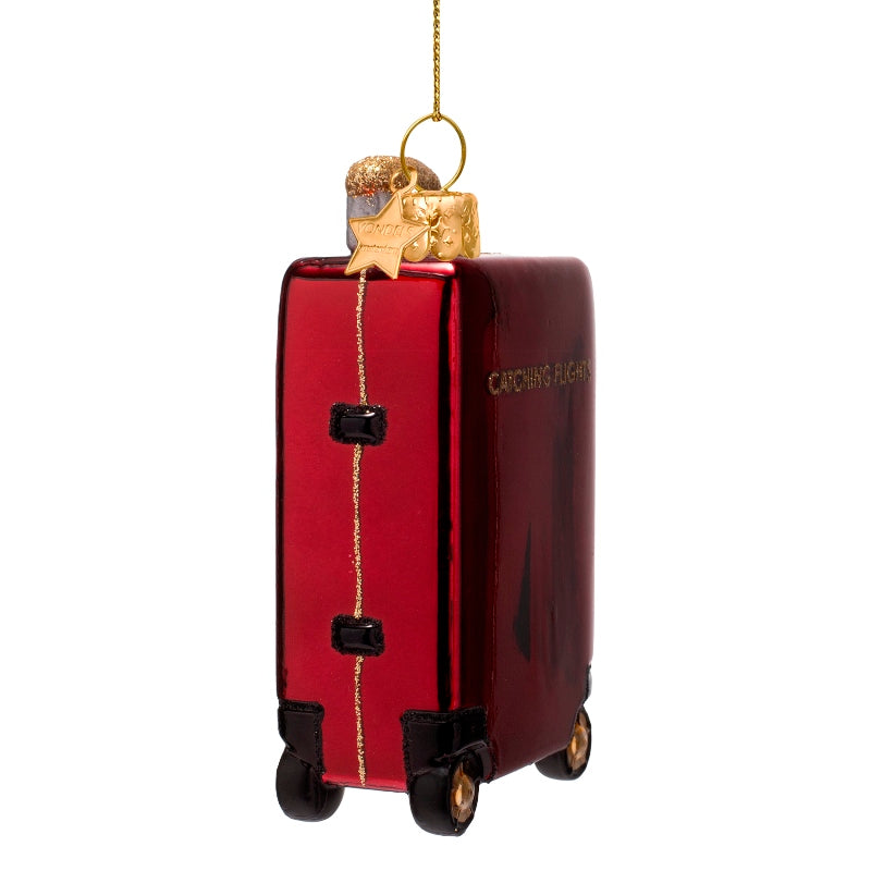 Kerst Ornament Koffer Catching Flights – Vondels