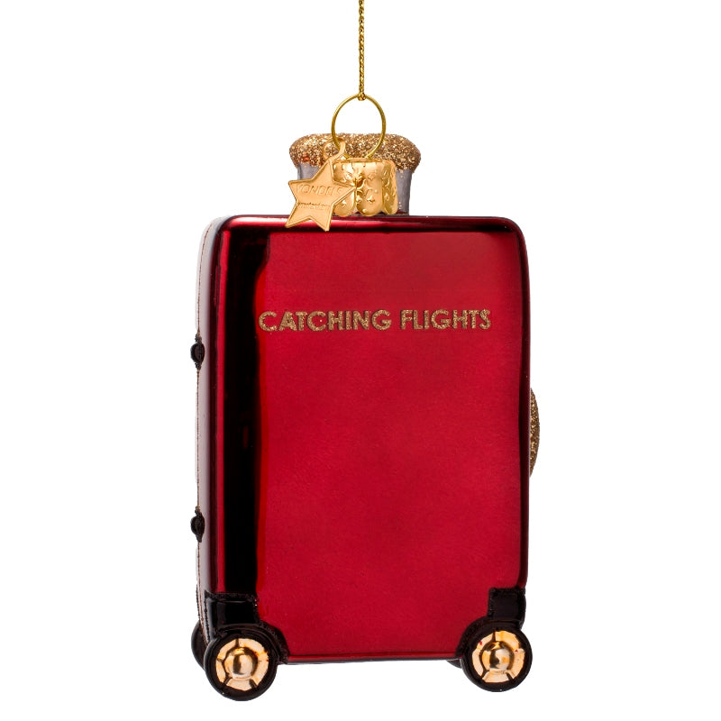 Kerst Ornament Koffer Catching Flights – Vondels