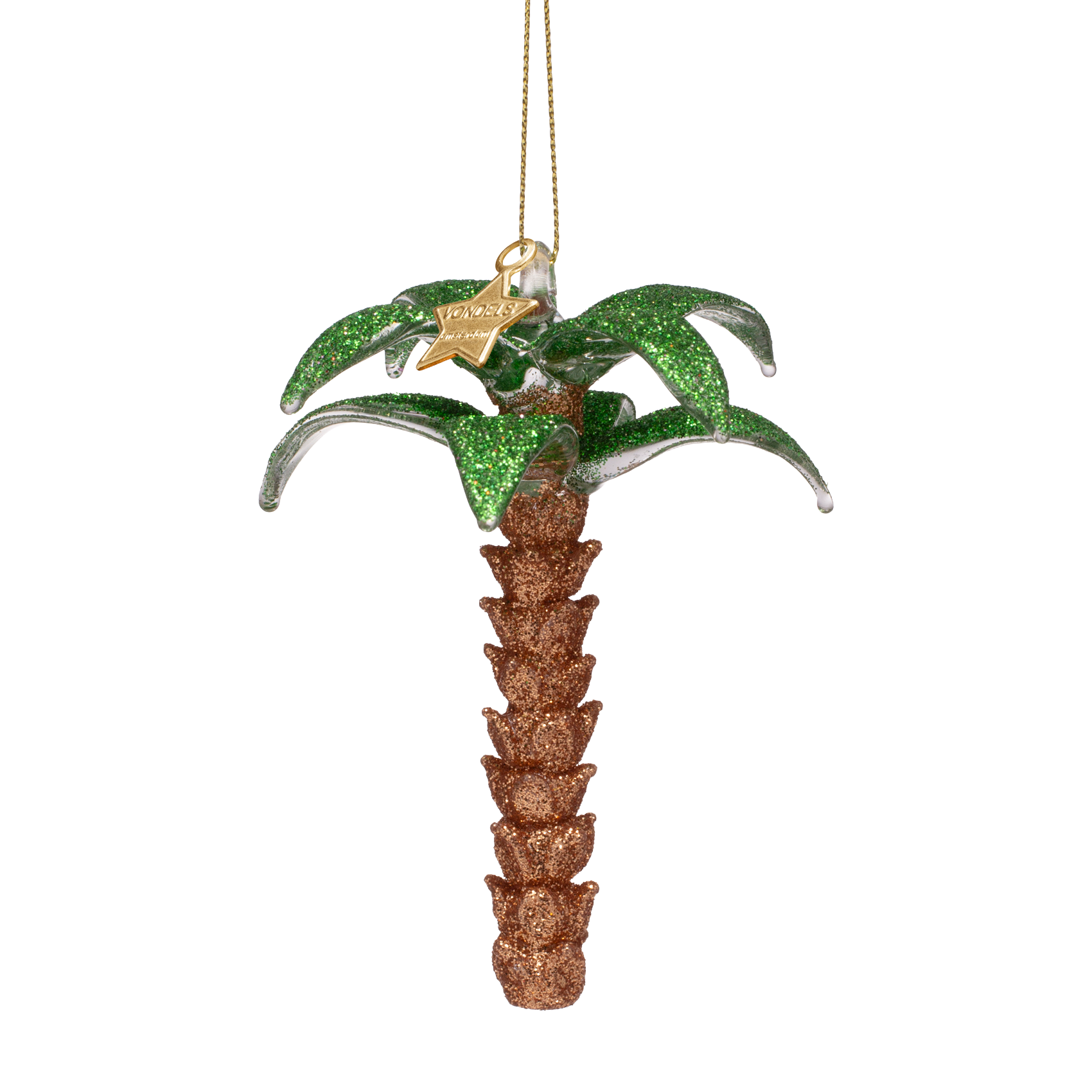 Christmas Ornament Glitter Palm Tree - Vondels