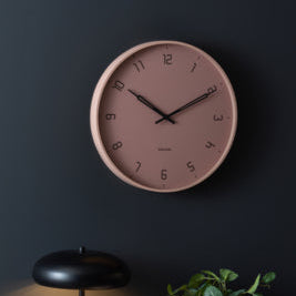 Wandklok Stark Iron Matt Faded Pink - Karlsson