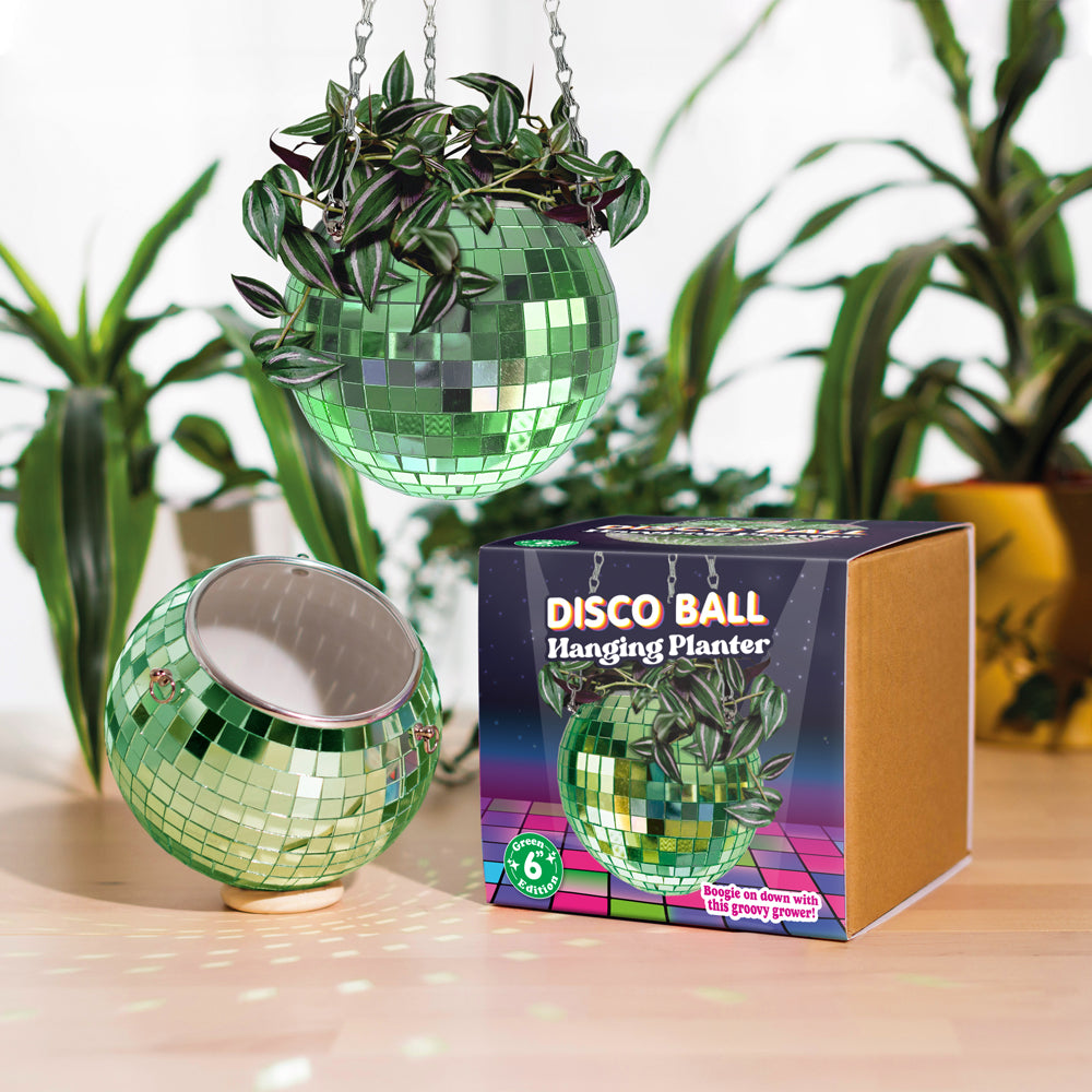 Hängetopf Discokugel Grün