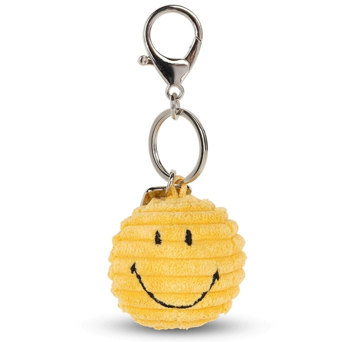 Sleutelhanger Smiley ECO Corduroy Geel – Bon Ton Toys