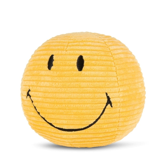 Knuffel Smiley ECO Corduroy Geel – Bon Ton Toys