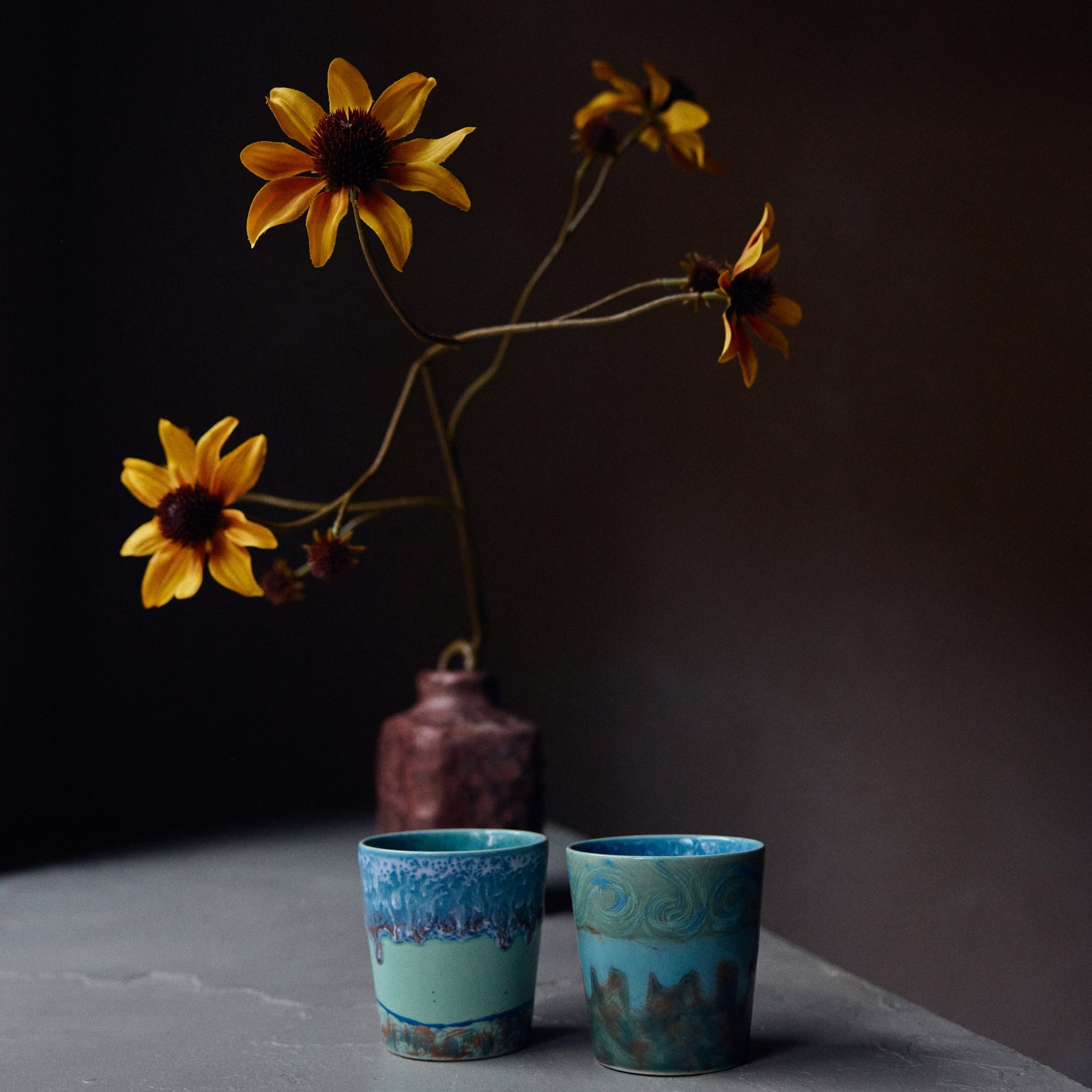 Mokken Lungo Van Gogh Self Portrait - HKliving (Set van 2)