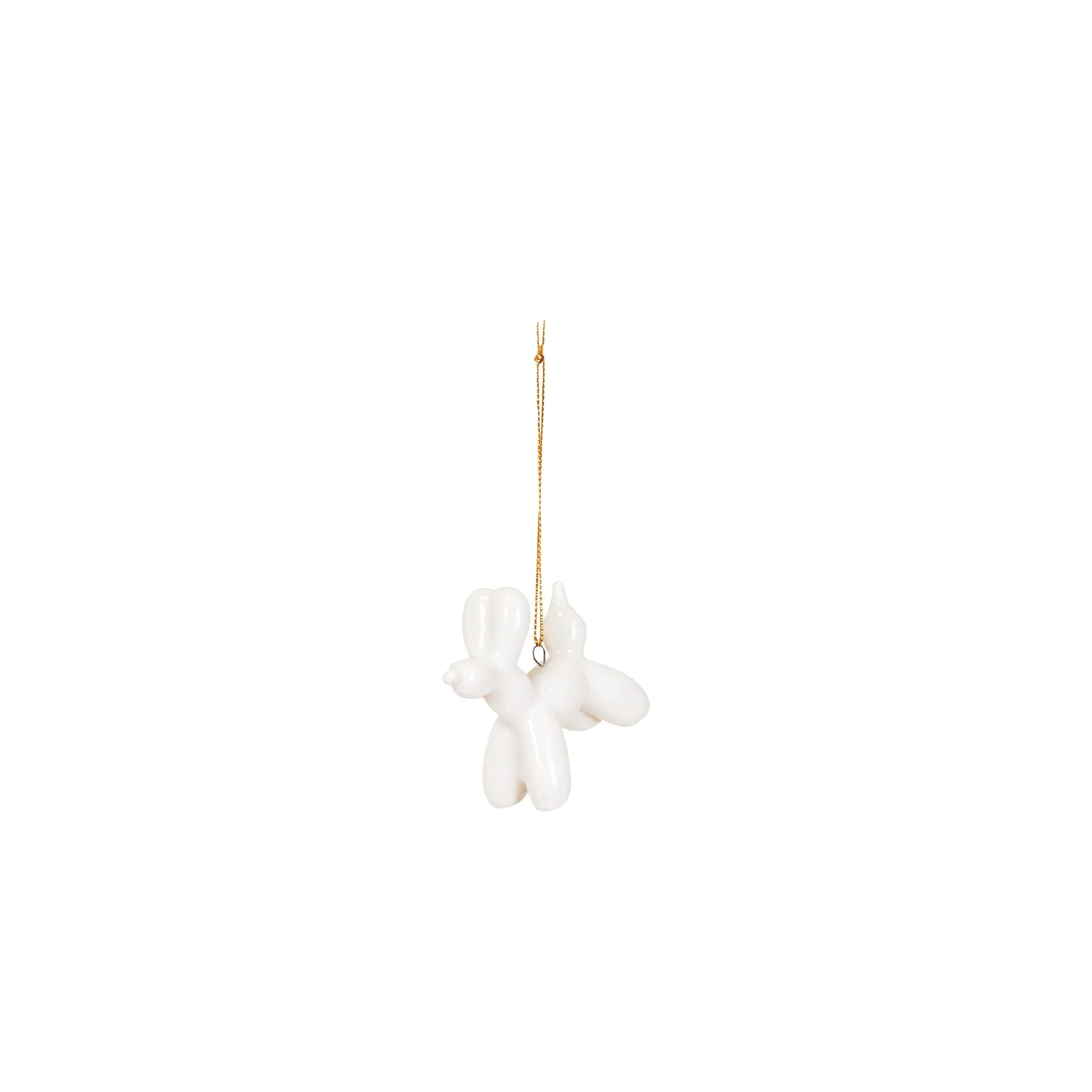 Kerst Ornament Ballon Dog Wit – House Vitamin