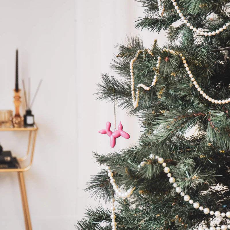 Kerst Ornament Ballon Dog Roze – House Vitamin