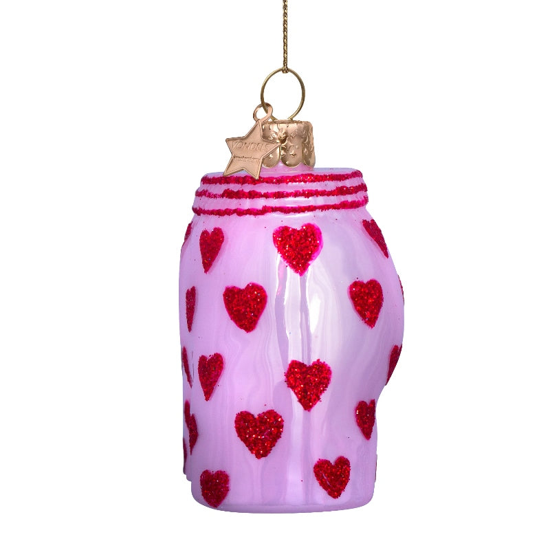 Kerst Ornament Roze Boxer Shorts Hartjes – Vondels