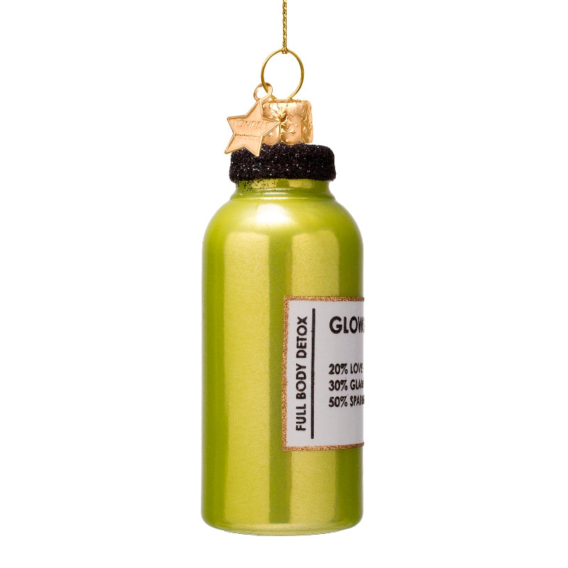 Kerst Ornament Fles Glow Juice – Vondels