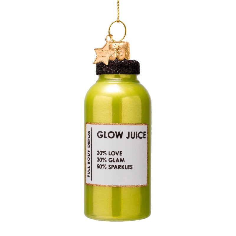 Kerst Ornament Fles Glow Juice – Vondels