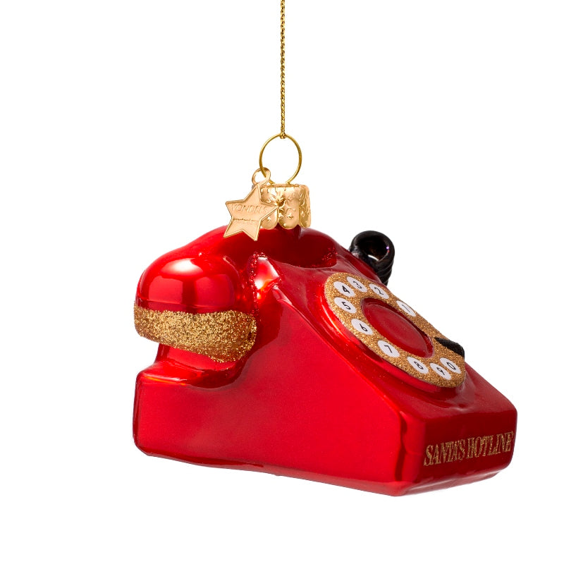 Kerst Ornament Vintage Telefoon - Vondels