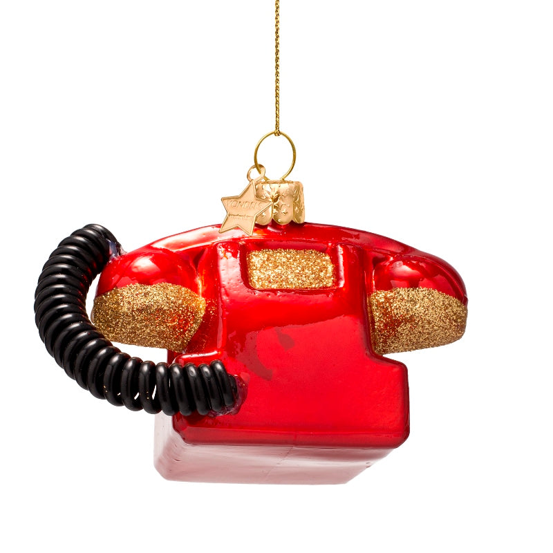 Kerst Ornament Vintage Telefoon - Vondels