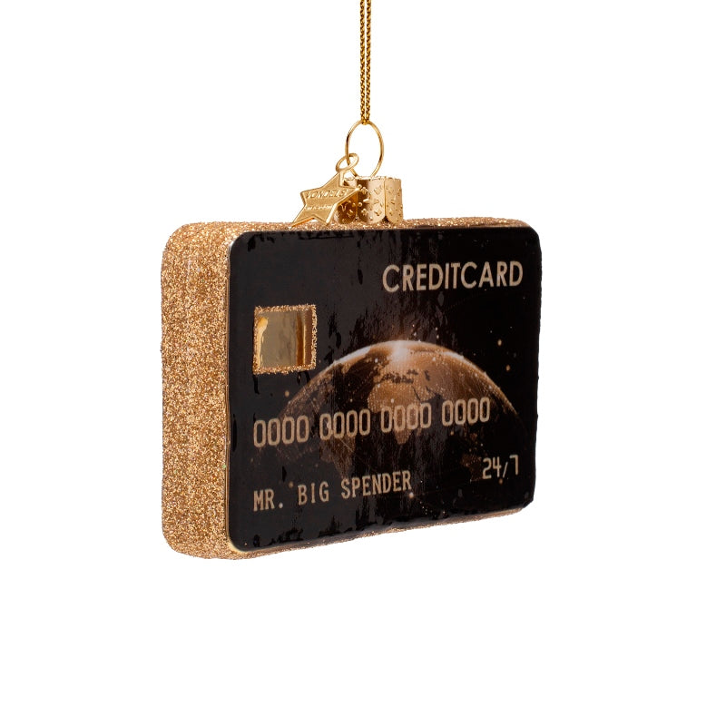 Kerst Ornament Zwarte Creditcard – Vondels