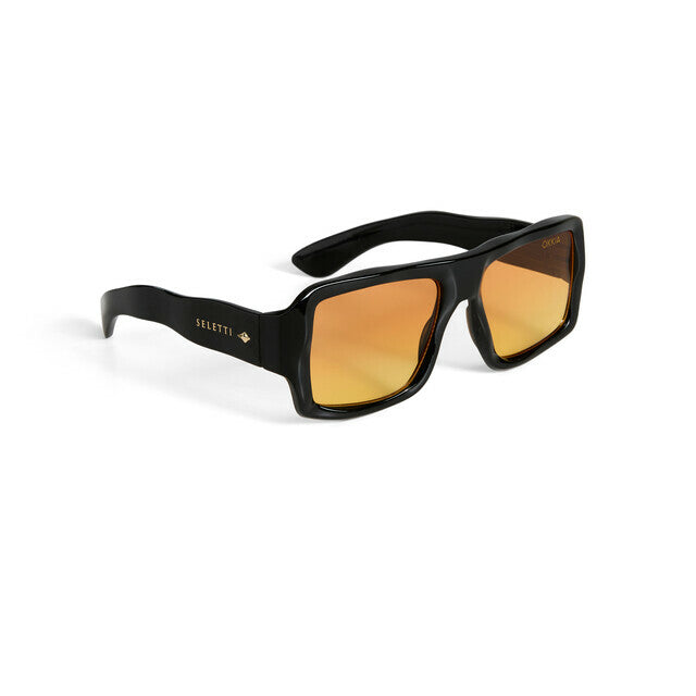 Sunglasses Kansas Black Yellow Lens OKKIA x SELETTI - Okkia
