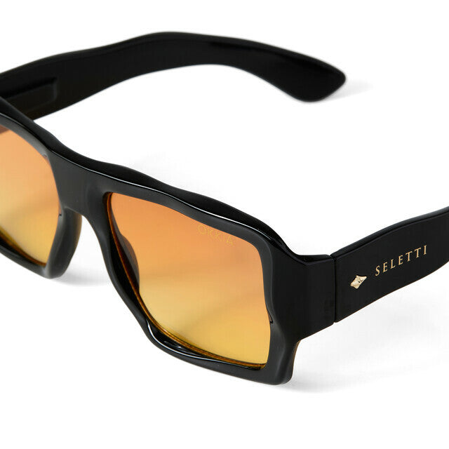 Sunglasses Kansas Black Yellow Lens OKKIA x SELETTI - Okkia