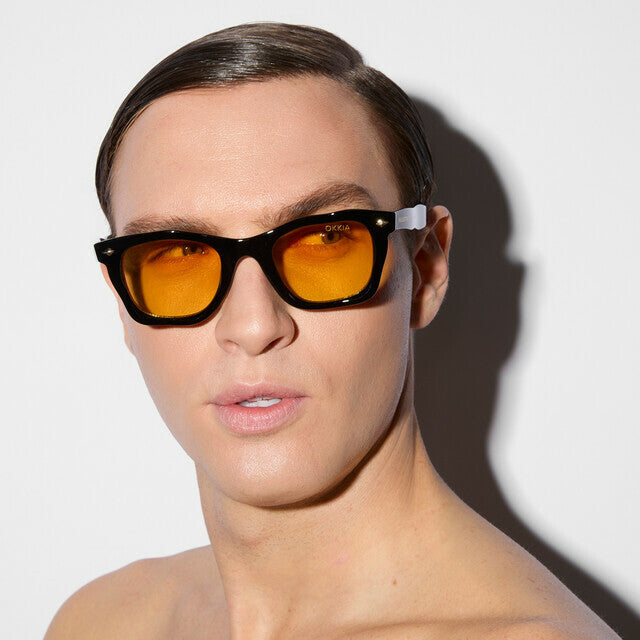 Sunglasses Dakota Black Yellow Lens OKKIA x SELETTI - Okkia