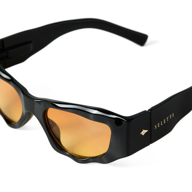 Sunglasses Colorado Black Yellow Lens OKKIA x SELETTI - Okkia