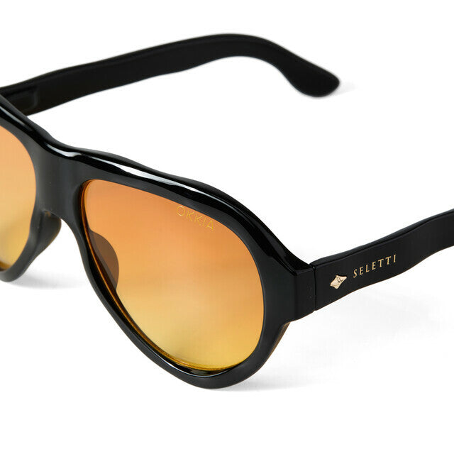 Sunglasses Florida Black Yellow Lens OKKIA x SELETTI - Okkia