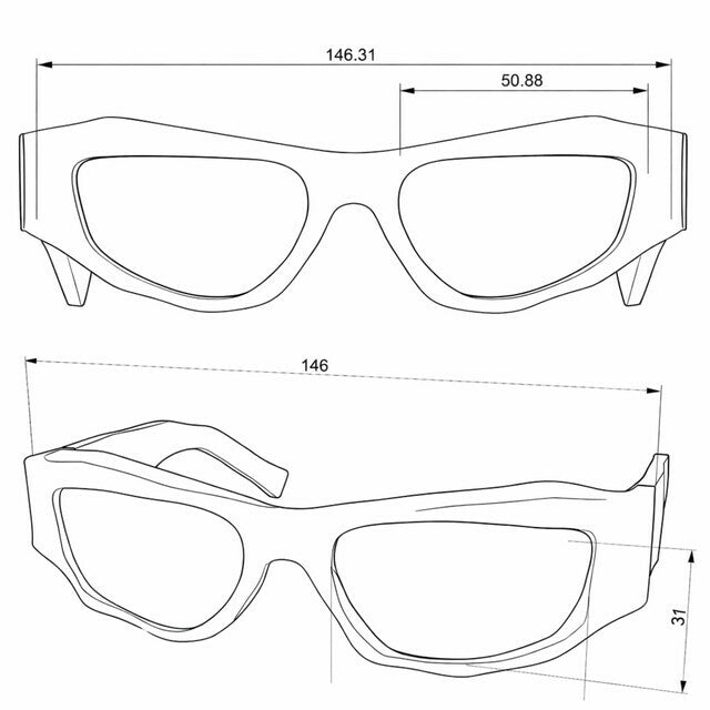 Sunglasses Colorado Black Yellow Lens OKKIA x SELETTI - Okkia