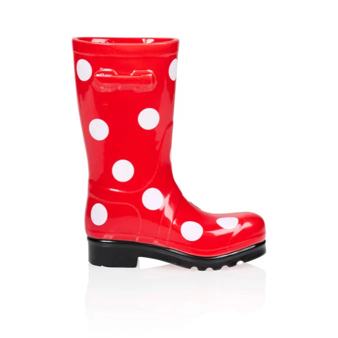 Vase Wellington Boot Red - Bitten 