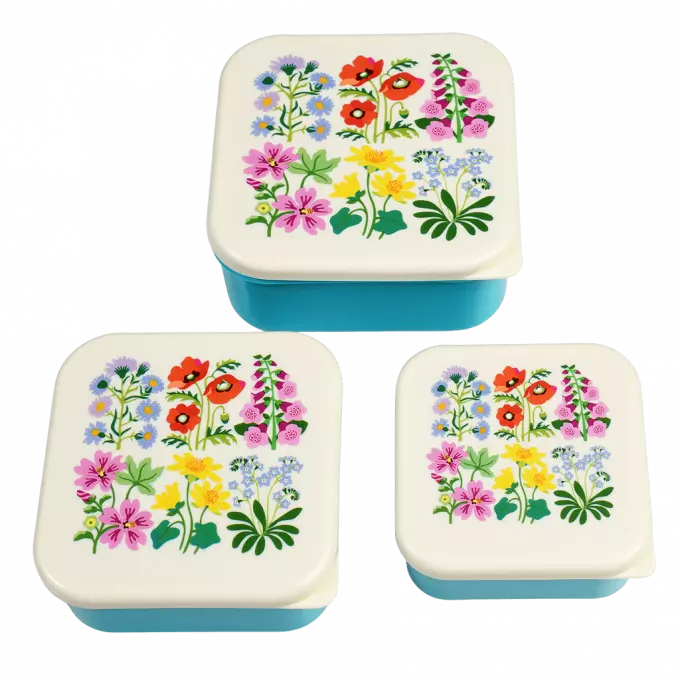 Snackbox Wild Flowers 3er-Set - Rex London