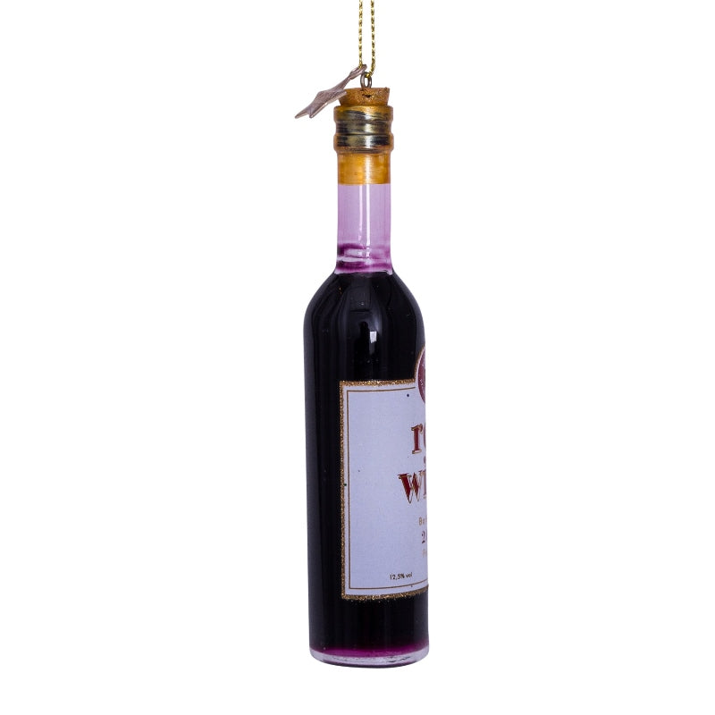 Kerst Ornament Fles Rode Wijn – Vondels