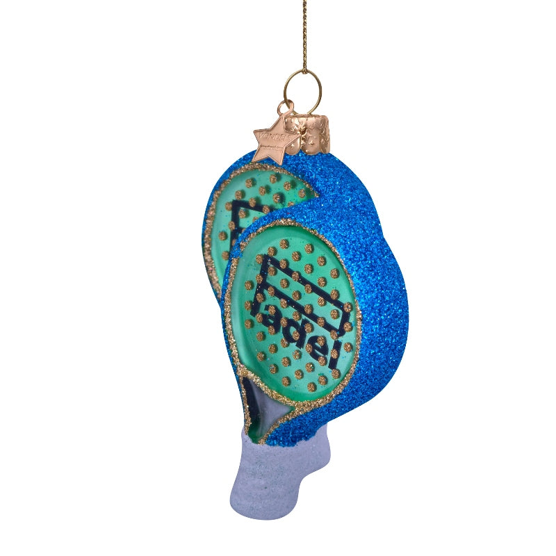 Kerst Ornament Groen Padelracket – Vondels