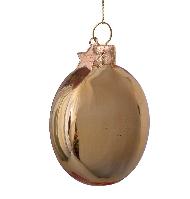 Christmas Ornament Smiley Gold - Vondels