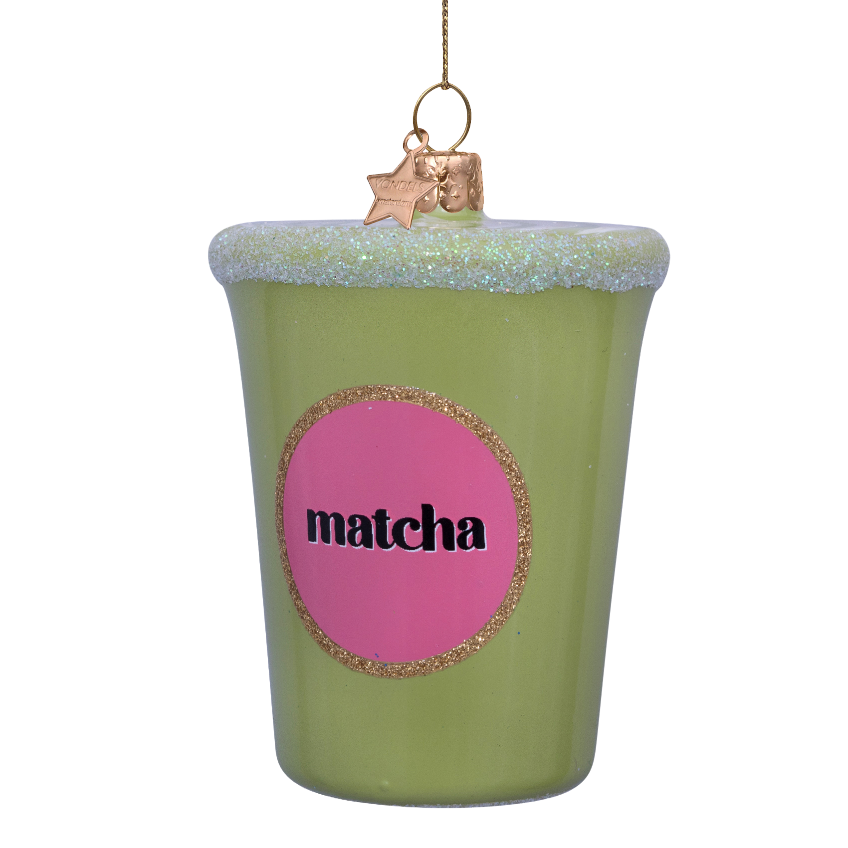 Christmas Ornament Mango Iced Matcha - Vondels