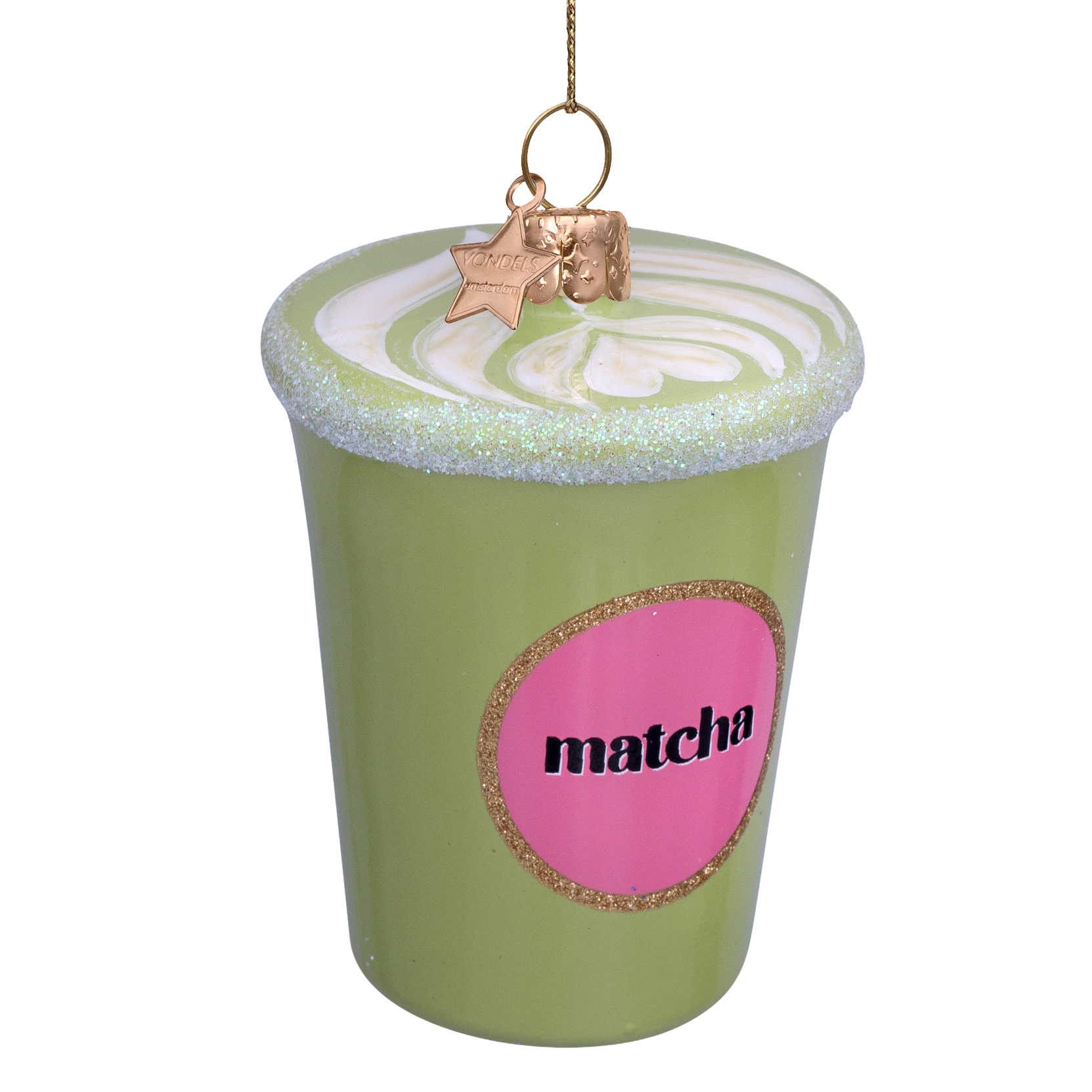 Christmas Ornament Mango Iced Matcha - Vondels