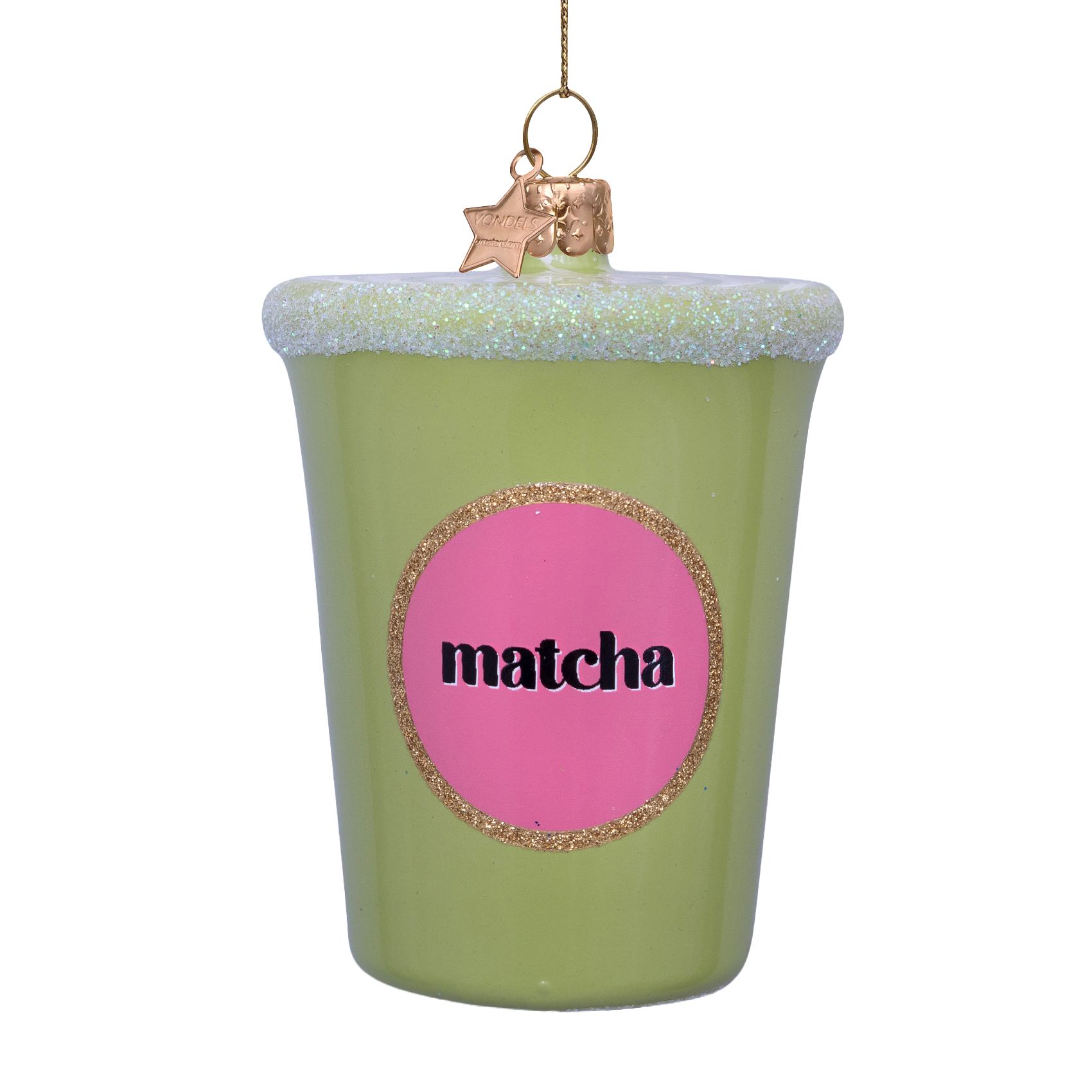 Christmas Ornament Mango Iced Matcha - Vondels