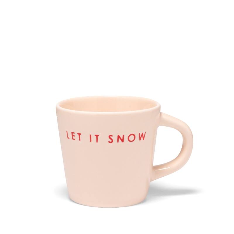 Mokje Espresso Cup Let It Snow Ecru – Vondels