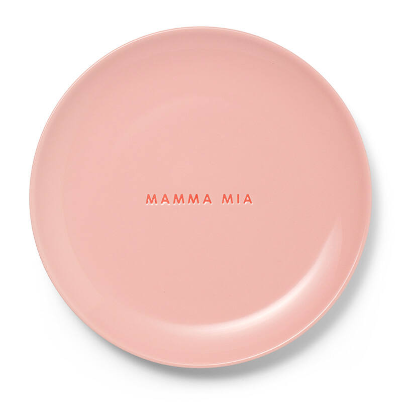 Ontbijtbord Mamma Mia Roze – Vondels